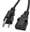LIFKAHY 5ft 3 Prong Power Cord Replacement for HP Dell Acer Asus Lenovo