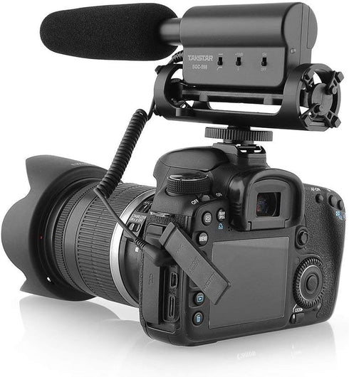 TAKSTAR SGC-598 Photography Interview Shotgun MIC Microphone for Nikon Canon DSLR Camera, 3.5mm Interface