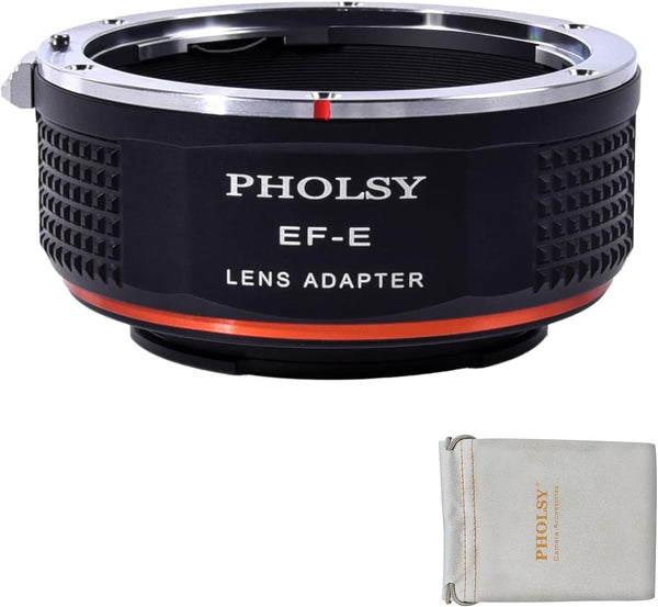 Manual Focus Lens Adapter for Canon EOS EF Lens to E Mount Camera, Compatible with Sony a1 a9ii a7S iii/ii, a7R