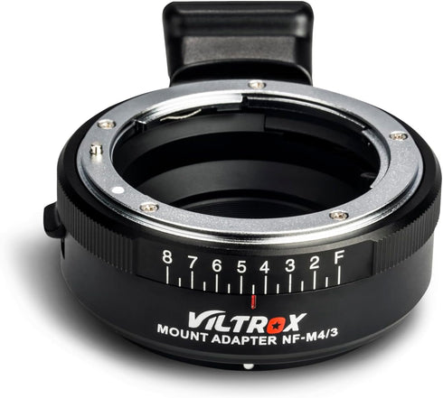 Viltrox NF to M4/3 Lens Adapter, Manual Focus Aperture Ring Adapter for Nikon F D S AI G Series to Micro 4/3
