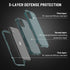 Designed for iPhone 11 Case with Screen Protector, 3-Layer Military Grade Drop Tested Shockproof Protective Case, Heavy Duty Hard Back Protection Phone Case for iPhone 11 6.1"-Dark Green