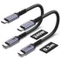 1FT USB 4 Cable 2 Packs, 240W USB C to USB C Cable, 40Gbps High Speed Data Transfer and Single 8K or Dual 4K Display