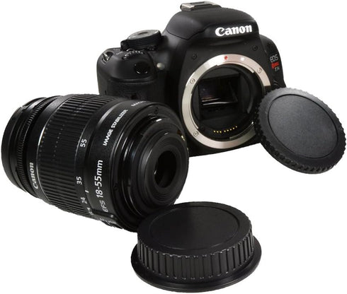 CamDesign Body Cap & Rear Lens Cover for Canon EOS, Compatible with RF-3, 1D, 1DS Mark II III IV, 7D Mark II, 5D Mark