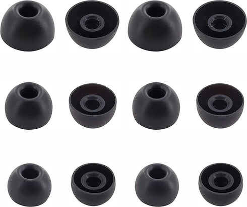 Silicone Eartips for Beats Studio Buds + | Replacement Earbud Tips, 6 Pairs S/M/L, Fit in Case, Black