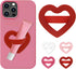Aorotost Silicone Loop Ring Grip Holder, Self-Adhesive Love Finger Loop Holder, Soft and