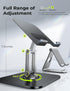 LISEN Adjustable iPad Stand Holder for Desk, 2024 iPad Accessories for Computer, Kindle Table Mount/Monitor/PS/Switch,