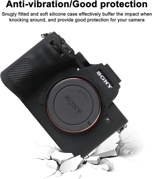 Camera Case for Sony Alpha 7 A7 A7M4, Anti-Scratch Soft Silicone Rubber Protective Body Housing Cover