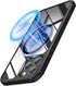 TENDLIN iPhone 11 Pro Magnetic Case - Crystal Clear Hard Back, Soft Bumper, MagSafe Compatible (Black)