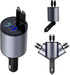 Retractable Car Charger, 66W 4 in 1 Super Fast Charging with 2 Retractable Cables and 2 USB Ports for iPhone