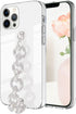 Bonitec Clear Bracelet Case Compatible with iPhone 12 Pro Max, 3D Glitter Sparkle Bling Strap, Luxury Protective Cover