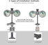 Binocular Tripod Adapter, Binocular Mount 1/4 Inch Threading Mount Aluminum (s1)