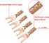 Speaker Spade Plug Connectors, Screw Locking Wire Connector with Allen Wrench + Heat Shrink Tubing, 4PCS