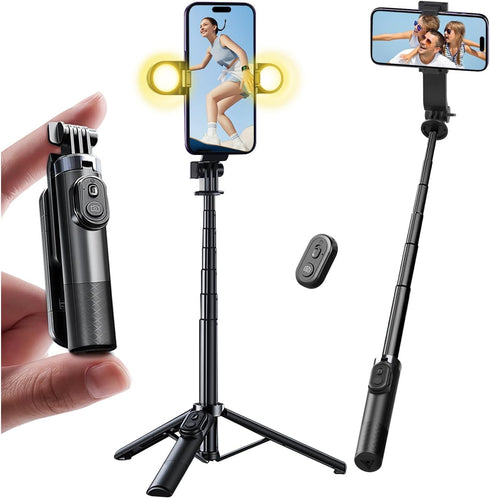 Stjiatu Mini Selfie Stick Tripod, Pocket Flex Tripod i-Phone Android Phone Grip, Portable