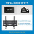 Pipishell Tilting TV Wall Mount Bracket, Low Profile for 13-42 Inch Flat Screen TVs & Monitors