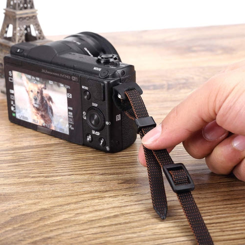 Leather Protector Cover Pad for DSLR Rangefinder SLR Mirrorless Camera Strap with Split Ring Hook