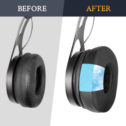 SOULWIT Professional Cooling Gel Ear Pads Replacement for Beats EP Wired On-Ear Headphones, Comfort Noise Isolation Foam