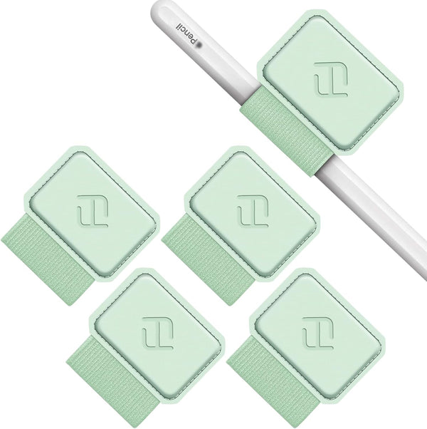 Fintie 4 Pack Pen Loop Holder for Apple Pencil Pro, Apple Pencil (USB-C) & Stylus Pens, Elastic Leather Pen Sleeve,