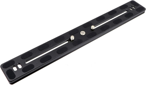 PU-300 Universal Lengthened 300mm Quick Release Plate Slide Rail with D-Ring Screw for DSLR Tripod, Arca-Swiss