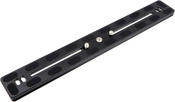 PU-300 Universal Lengthened 300mm Quick Release Plate Slide Rail with D-Ring Screw for DSLR Tripod, Arca-Swiss