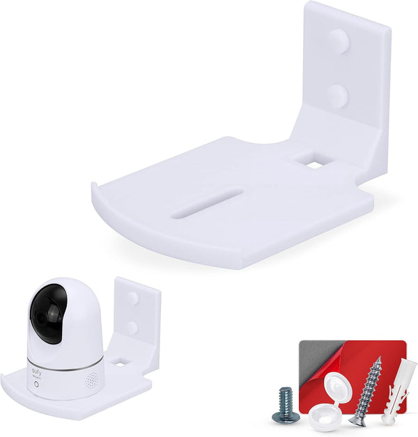 Screwless Wall Mount Small Shelf for Baby Monitors and Security Cameras, Easy Install, No Mess Shelves