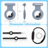 4 Pack Hidden Pin Airtag Holders with 1 Airtag Bracelet, Waterproof Silicone for Kids and Luggage