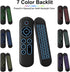 LUVI Air Mouse Remote Control, Wireless Mini Keyboard 2.4G & BT5.2 Motion Sensing Backlit Rechargeable, Compatible with