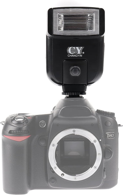 YINYAN CY-20 Universal Hot Shoe On-Camera Flash Speedlite, Electronic Speedlight for Nikon, Canon, Panasonic, Olympus,