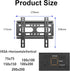 Fixed TV Wall Mount for 14-42" Flat Screen TVs, Small Wall Mount TV Bracket fit 19 24 28 32 35 39 40 inch, VESA Up to 200x200mm 55lbs Max Load, Easy Install Low Profile Monitor Mount Bracket