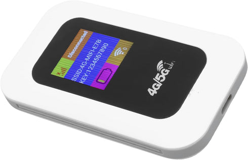 Tomantery 4G 5G 2100 Portable WiFi Mobile Hotspot, Pocket Device with Mah Battery for Outdoor Use, Multi-Device