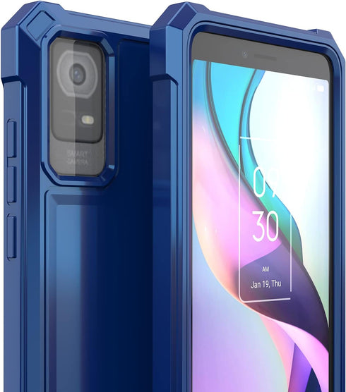 Ailiber TCL ION X Phone Case, Dual Layer Structure with Screen Protector, Heavy Duty Rugged Cover for TCL ION V-Blue