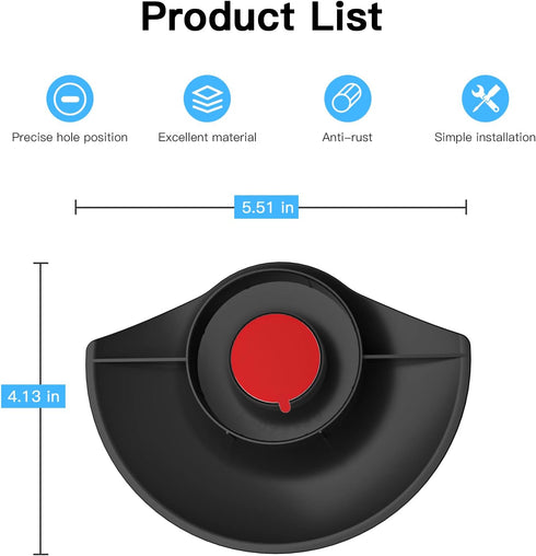 HOLACA Sun Rain Shade Camera Cover for Stick Up Cam, Camera Shield for UV Resistance, Black