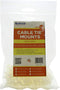 QualGear CM2-W-100-P Cable Tie Mount, White
