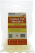 QualGear CM2-W-100-P Cable Tie Mount, White