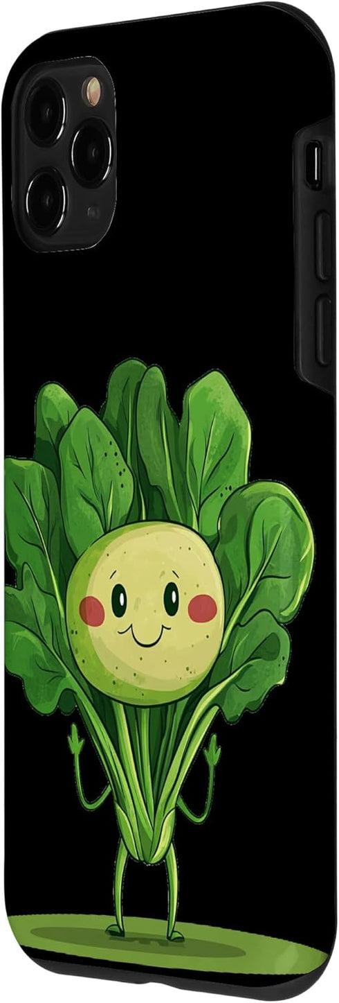 Spinach Outfit 11 Funny Dancing Spinach Vegetable for Boys and Girls Case for iPhone Pro