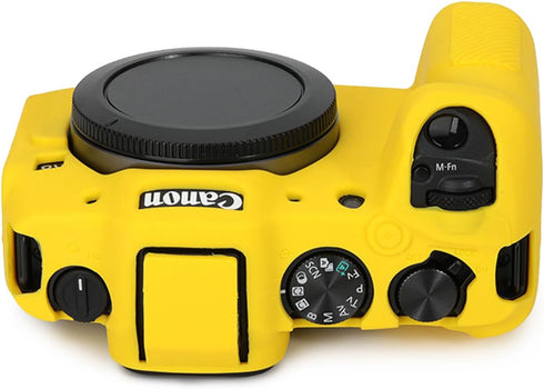 Rieibi Soft Silicone Protective Case for Canon EOS R8 Camera - Yellow