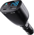 USB C Car Charger with Voltage Display, 20W PD Fast Car Charger & USB 5V 2.4A Adapter, Car Voltmeter Battery Monitor
