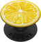PopSockets Standard PopGrip - Yellow Lemon Pattern Slice for Boys Girls Lemon Print Black