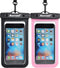 Hiearcool Universal Waterproof Case, Phone Pouch for iPhone 15 14 13 12 Pro Max XS Plus, Samsung Galaxy S22, 2 Pack