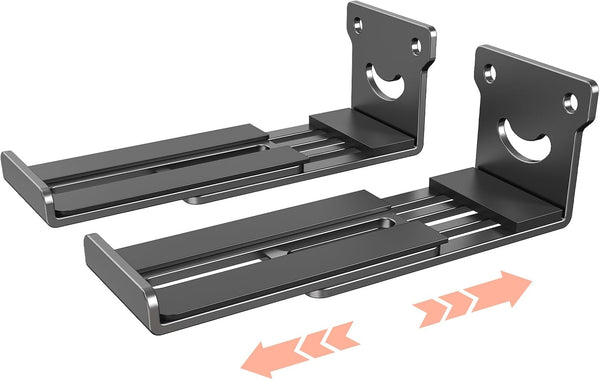BYMECOST Universal Soundbar Wall Mount Bracket, Metal Soundbar Shelf Compatible with Depth from
