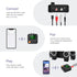 JXTZ Bluetooth 5.2 Transmitter Receiver, HiFi Audio Adapter for Music Streaming Sound System