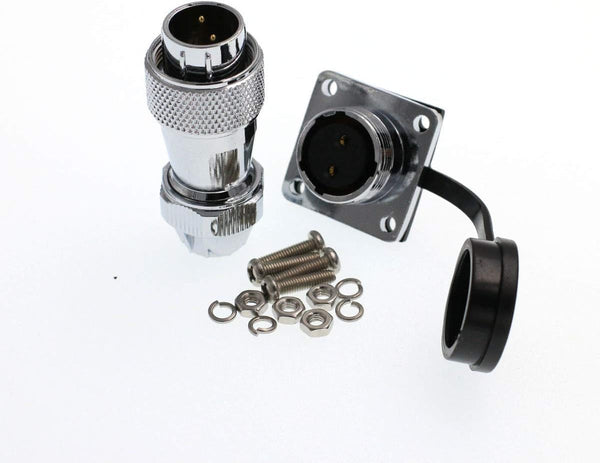 DRRI WS16 f16mm 2pin 3pin 4pin 5pin 6pin 7pin 9pin Metal Square Flange Panel Mount Aviation Cable Connector