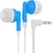 Maeline Bulk Earbuds, 100 Pack with 3.5 mm Headphone Plug - Blue