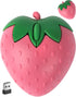 SHARE SUNSHINE Wireless Bluetooth Mouse Cute Pink Fruit Strawberry Shape Silent Portable Lightweight USB