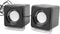 Ruilogod Portable Couple Black USB Mp3 MP4 Player Audio Speaker