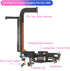 YWLRONG Dock Connector for iPhone 13 Pro Max, Charging Port Flex Cable Replacement with Tools
