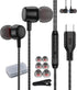 USB C Headphones in Ear Wired, Type C Earbuds, USB-C Wired Headset for iPhone 15 Pro Max, Samsung Galaxy A53 A54 S21 S22