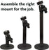 Panavise Universal CCTV Mount in Black, Dimensions 2.25 x 3.25 x 4.25
