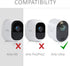 kwmobile 2X Skin for Arlo Ultra, Arlo Pro 3, Pro 4 - Silicone Security Camera Case Outdoor CCTV Cover - Black