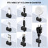 Bonsture 10 Pack Magnetic Cord Holder, Cable Clips - Strong Magnet Wire Management for Office, Under Desk, Nightstand