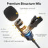 MAONO USB Lavalier Microphone - 192KHZ/24BIT Omnidirectional Clip on Mic for PC, YouTube, Podcasting, AU-UL10